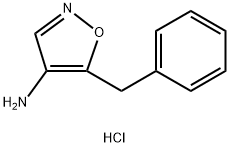 5-(苯基甲基)-4-异噁唑胺盐酸盐(1:1) 结构式