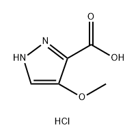 4-甲氧基-1H-吡唑-3-羧酸盐酸盐 结构式