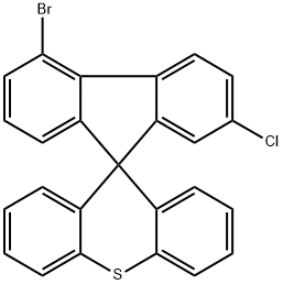 2'-溴-4-氯-螺[芴-9,9'-硫杂蒽] 结构式