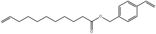 (4-乙烯基苯基) 10-十一烯酸甲酯 结构式