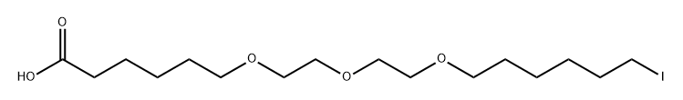 6-(2-(2-((6-碘己基)氧基)乙氧基)乙氧基)己酸 结构式