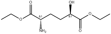 (2S,5R)-rel-2-Amino-5-hydroxy-hexanedioic acid diethyl ester 结构式
