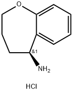 (S)-2,3,4,5-Tetrahydro-benzoboxepin-5-ylamine hydrochloride 结构式