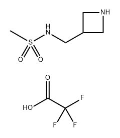 Methanesulfonamide, N-(3-azetidinylmethyl)-, 2,2,2-trifluoroacetate (1:1) 结构式