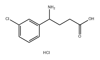 4-Amino-4-(3-chloro-phenyl)-butyric acid hydrochloride 结构式
