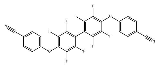 4,4'-((全氟-[1,1'-联苯]-4,4'-二基)双(氧基))二苯甲腈 结构式