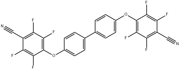 4,4'-([1,1'-biphenyl]-4,4'-diylbis(oxy))bis(2,3,5,6-tetrafluorobenzonitrile) 结构式