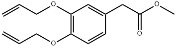 2-[3,4-双(烯丙基氧基)苯基]乙酸甲酯 结构式