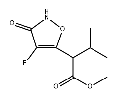 2-(4-氟-3-氧代-2,3-二氢异噁唑-5-基)-3-甲基丁酸甲酯 结构式