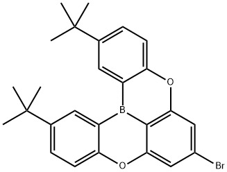 7-溴-2,12-二叔丁基-5,9-二氧杂-13B-硼萘[3,2,1-DE]蒽 结构式