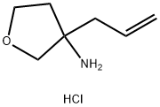 3-allyltetrahydrofuran-3-amine hydrochloride 结构式