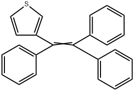 3-(1,2,2-三苯基乙烯基)噻吩 结构式