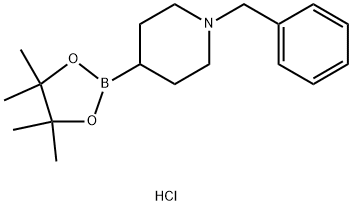 1-苄基-哌啶-4-硼酸频哪醇酯盐酸盐 结构式