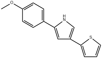 2-(4-methoxyphenyl)-4-(thiophen-2-yl)-1H-pyrrole 结构式