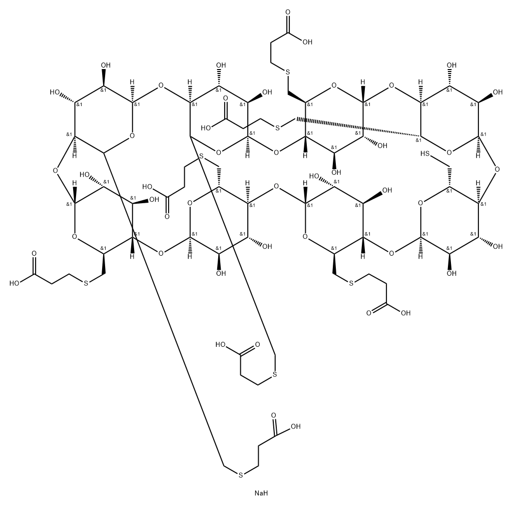 舒更葡糖杂质22(ORG197339-1) 结构式