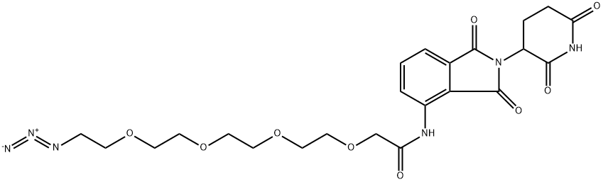 Pomalidomide-PEG4-N3 结构式