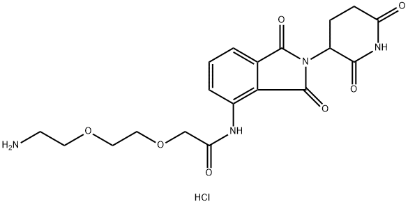 泊马度胺-二聚乙二醇-氨基盐酸盐 结构式