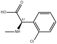 Benzeneacetic acid, 2-chloro-α-(methylamino)-, (αR)- 结构式