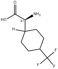 Cyclohexaneacetic acid, α-amino-4-(trifluoromethyl)-, (αS)- 结构式