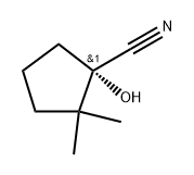 (S)-1-羟基-2,2-二甲基环戊烷-1-甲腈 结构式