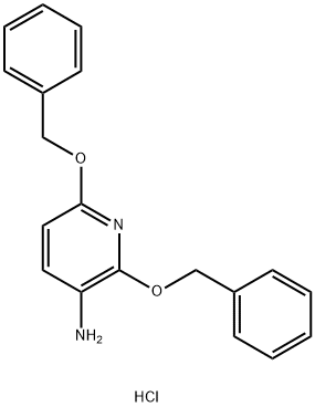 2,6-双(苄氧基)吡啶-3-胺盐酸盐 结构式