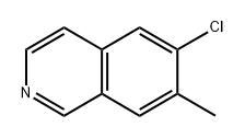 6-chloro-7-methylisoquinoline 结构式
