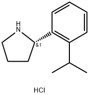 (S)-2-(2-异丙基苯基)吡咯烷盐酸盐 结构式