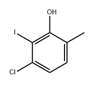 3-Chloro-2-iodo-6-methylphenol 结构式