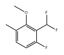 2-(difluoromethyl)-1-fluoro-3-methoxy-4-methylbenzene 结构式