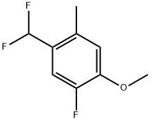 1-(Difluoromethyl)-5-fluoro-4-methoxy-2-methylbenzene 结构式