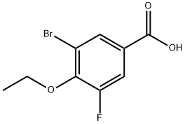3-Bromo-4-ethoxy-5-fluorobenzoic acid 结构式