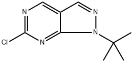 1-(tert-butyl)-6-chloro-1H-pyrazolo[3,5-d]pyrimidine 结构式