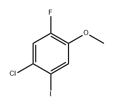 1-chloro-5-fluoro-2-iodo-4-methoxybenzene 结构式