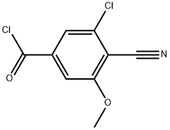 3-Chloro-4-cyano-5-methoxybenzoyl chloride 结构式