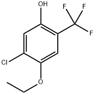 5-Chloro-4-ethoxy-2-(trifluoromethyl)phenol 结构式