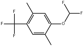 1-(Difluoromethoxy)-2,5-dimethyl-4-(trifluoromethyl)benzene 结构式