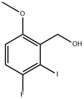 (3-fluoro-2-iodo-6-methoxyphenyl)methanol 结构式