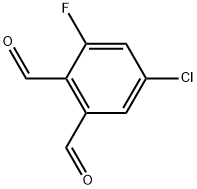 5-chloro-3-fluorophthalaldehyde 结构式