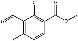 methyl 2-chloro-3-formyl-4-methylbenzoate 结构式