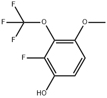 2-Fluoro-4-methoxy-3-(trifluoromethoxy)phenol 结构式