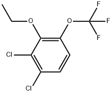 1,2-Dichloro-3-ethoxy-4-(trifluoromethoxy)benzene 结构式