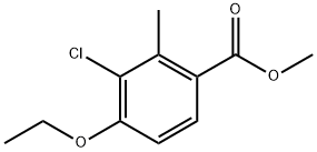 2-(3-Chloro-4-ethoxy-2-methylphenyl)-4,4,5,5-tetramethyl-1,3,2-dioxaborolane 结构式