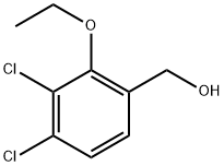 (3,4-Dichloro-2-ethoxyphenyl)methanol 结构式