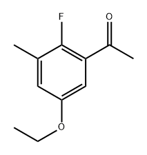 1-(5-Ethoxy-2-fluoro-3-methylphenyl)ethanone 结构式