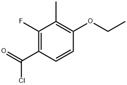 4-Ethoxy-2-fluoro-3-methylbenzoyl chloride 结构式