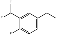 2-(difluoromethyl)-4-ethyl-1-fluorobenzene 结构式