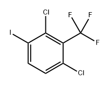 1,3-二氯-4-碘-2-(三氟甲基)苯 结构式