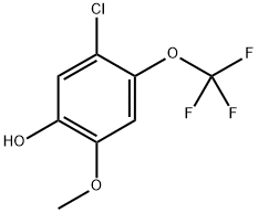 5-chloro-2-methoxy-4-(trifluoromethoxy)phenol 结构式