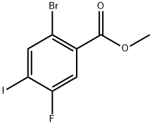 Methyl 2-bromo-5-fluoro-4-iodobenzoate 结构式