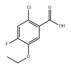 2-chloro-5-ethoxy-4-fluorobenzoic acid 结构式